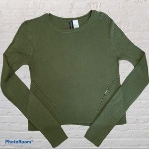 H&M Ribbed Cropped Sweater